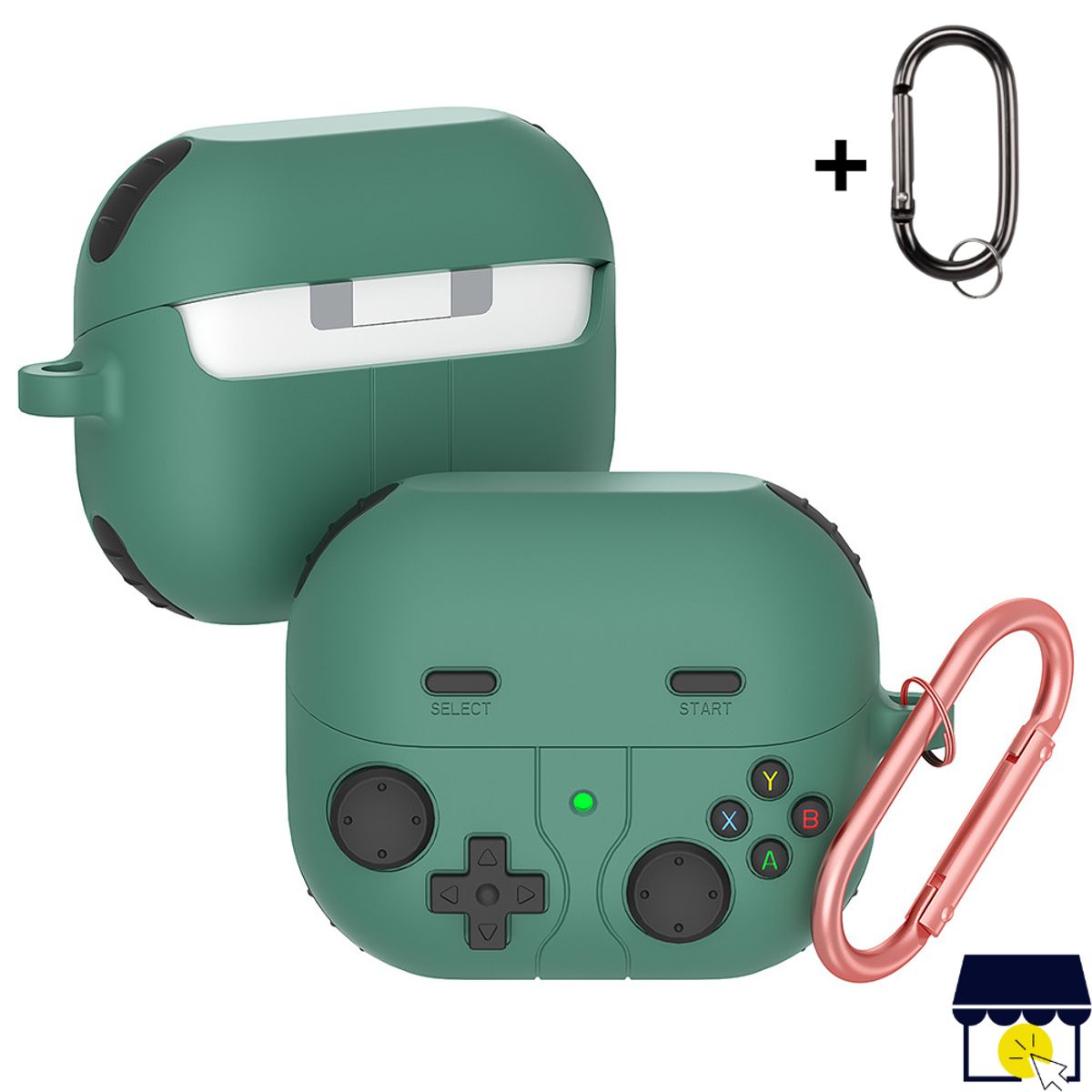 GENERICO - Case funda de silicona para Galaxy Buds 3 FE / 3 / 3 Pro - Verde