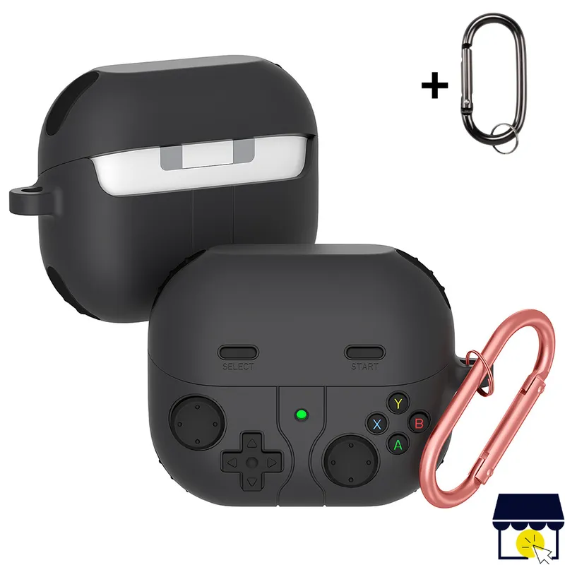 GENERICO - Case funda de silicona para Galaxy Buds 3 / 3 Pro - Negro
