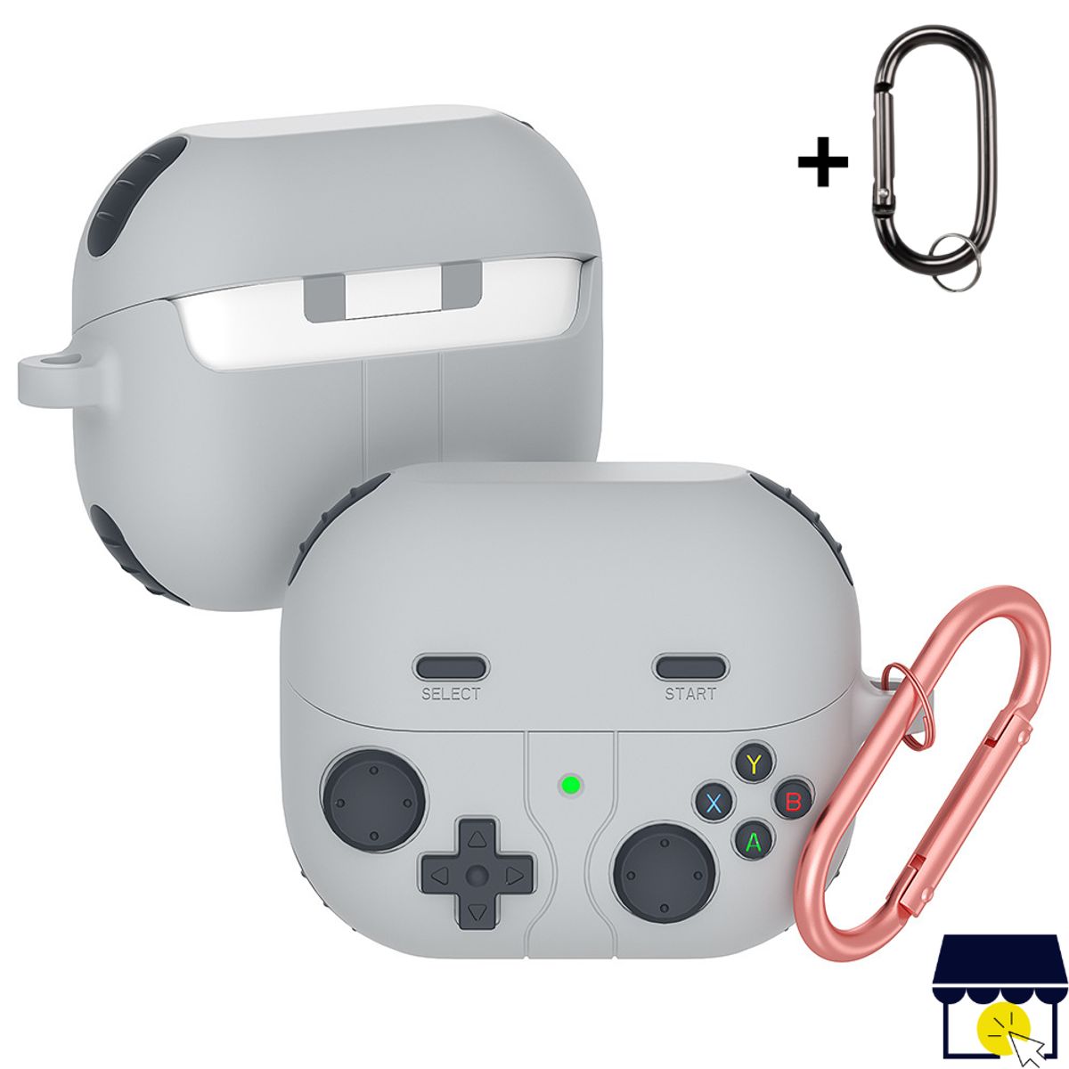 GENERICO - Case funda de silicona para Galaxy Buds 3 FE / 3 / 3 Pro - Gris