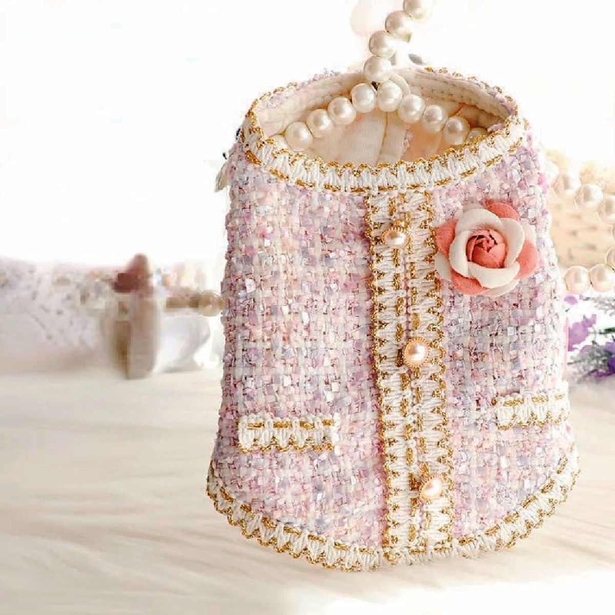 S&T - Ropa Para Perros Vestido Elegante Lila - Talla S