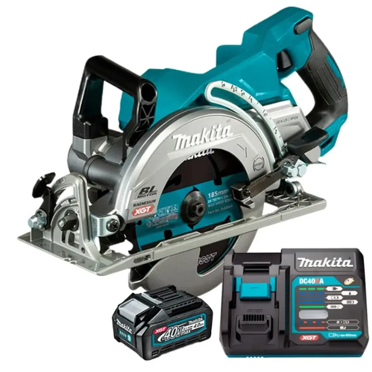 MAKITA - Sierra Circular 7 1/4" 40V  XPT - BL - ADT - XGT 1 Bat 4.0AH Makita RS001GM101