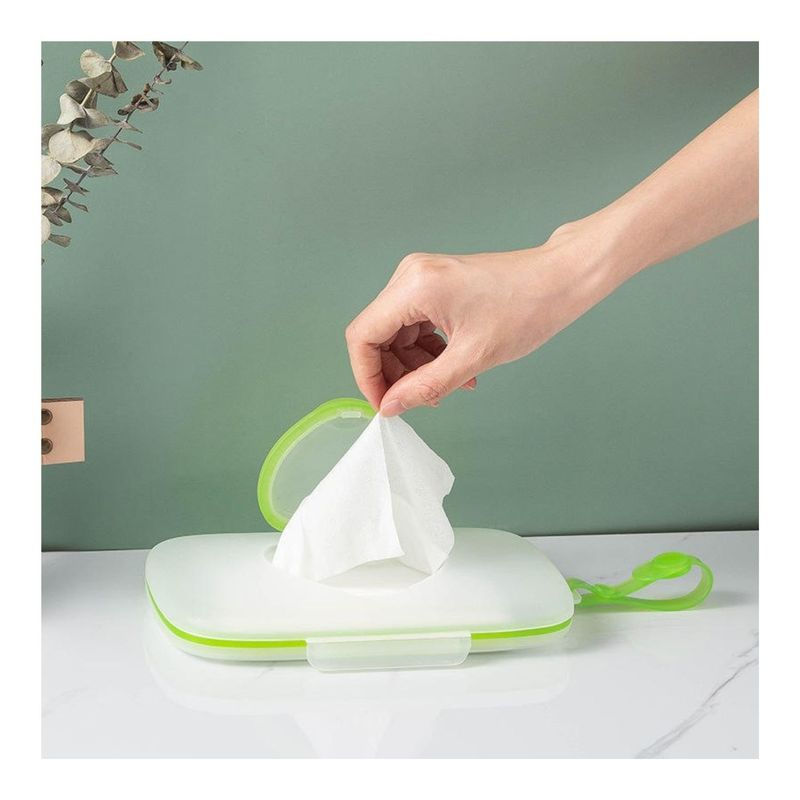 GENERICO - Porta Pañitos de Estuche Corazon Verde