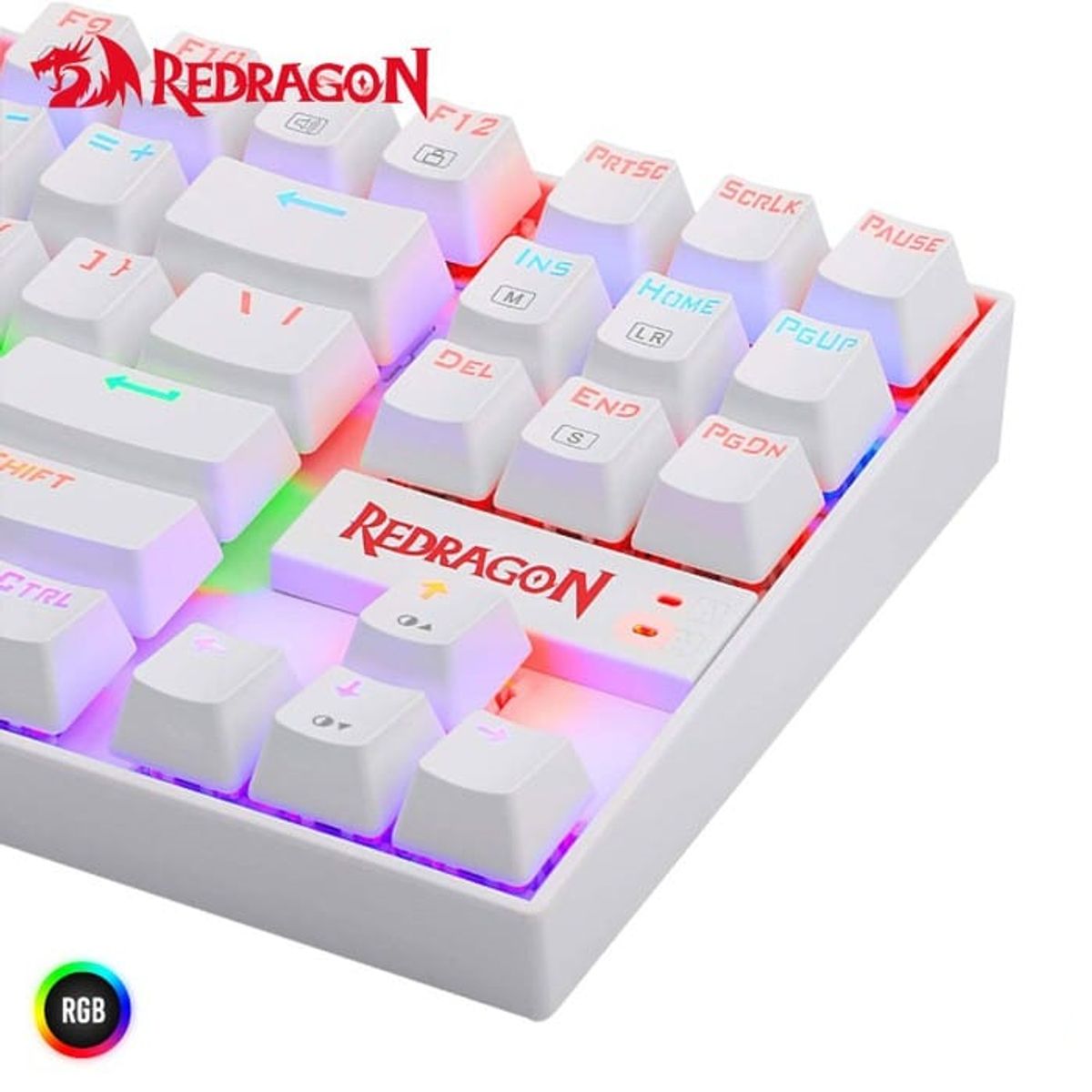REDRAGON - Teclado Redragon KUMARA Rainbow K552W-KR-SP WHITE