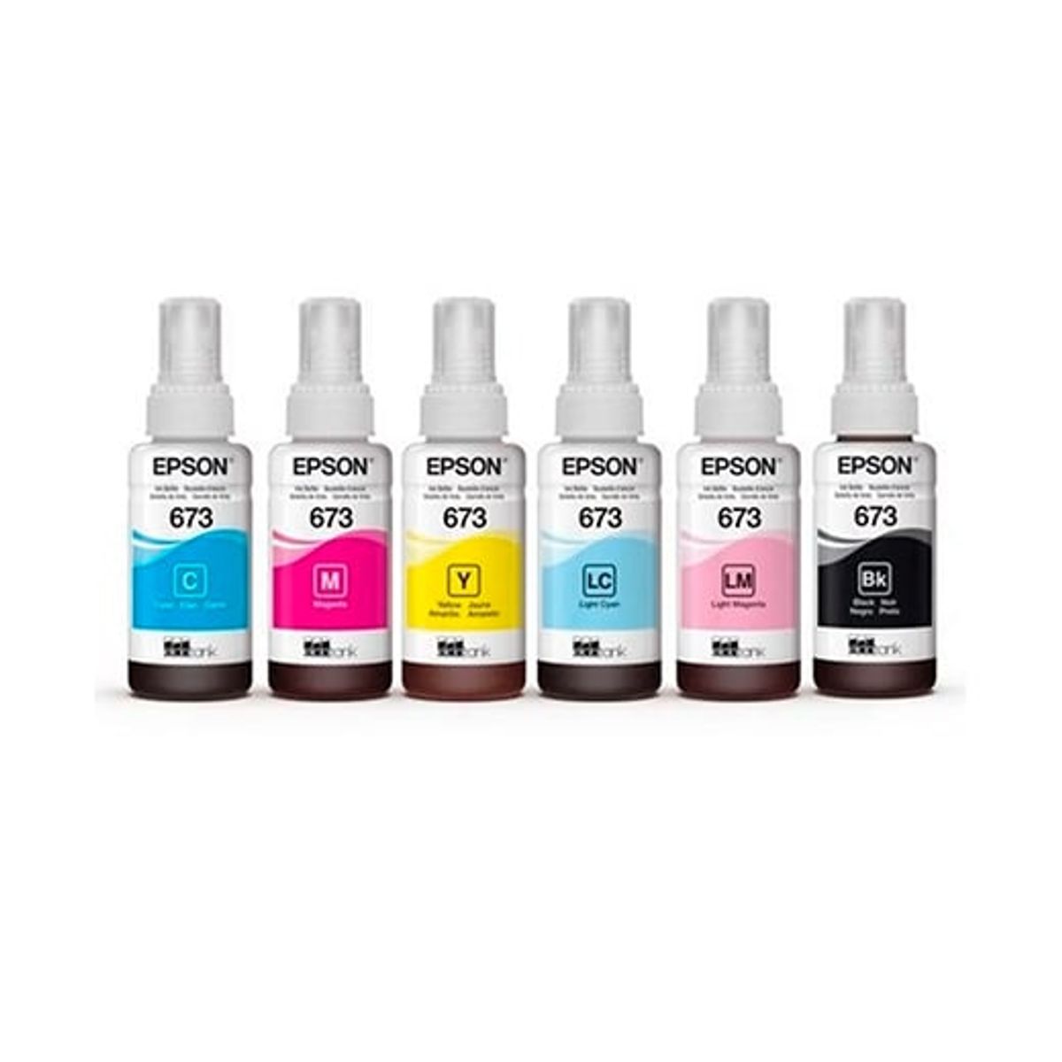 EPSON - KIT TINTA EPSON 673 PARA L800 805 850 1800 ORIGINAL