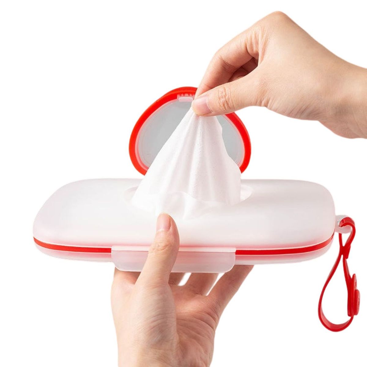 GENERICO - Porta Paños Humedos Corazon Rojo