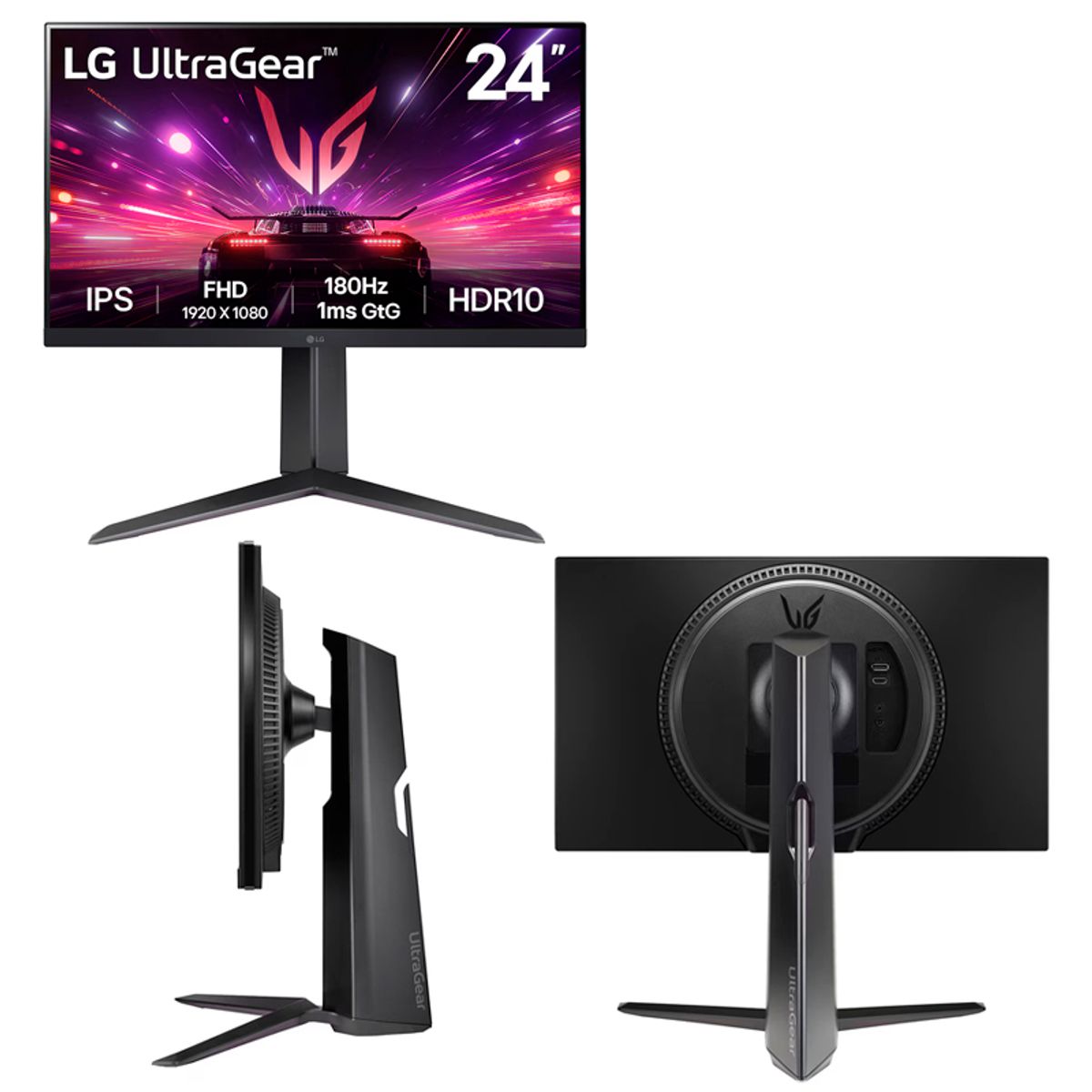 LG - Monitor Gamer LG 24 UltraGear Plano FHD IPS 1920x1080