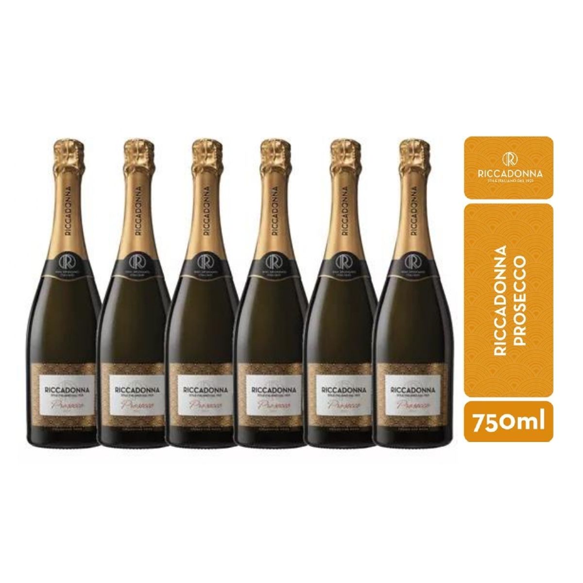 RICCADONNA - Espumante Riccadonna Prosecco 750ml - 6 UND