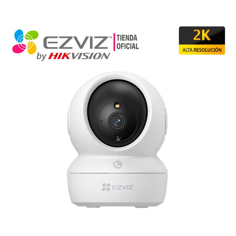 EZVIZ - Cámara Vigilancia Wifi H6C PRO 3MP Ezviz Giratoria 360 Boton Llamada