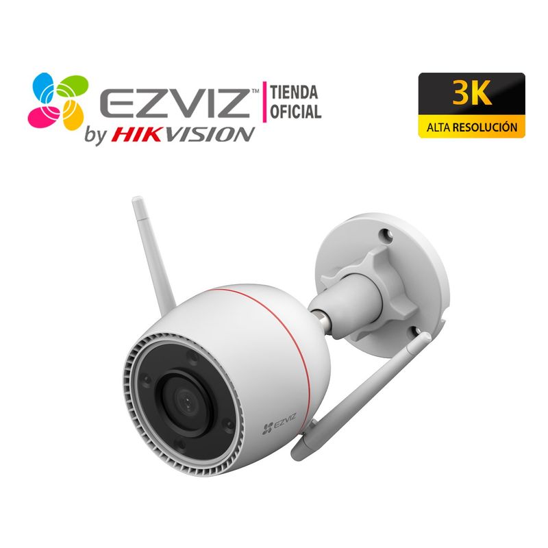 EZVIZ - Cámara Vigilancia Wifi Exterior H3C 5MP 3K Ezviz IP67 Noche Color