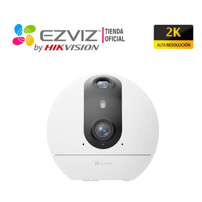EZVIZ - Cámara Seguridad Wifi C60P Dual MIx 2K 3MP Ezviz 360 con Boton Llamada