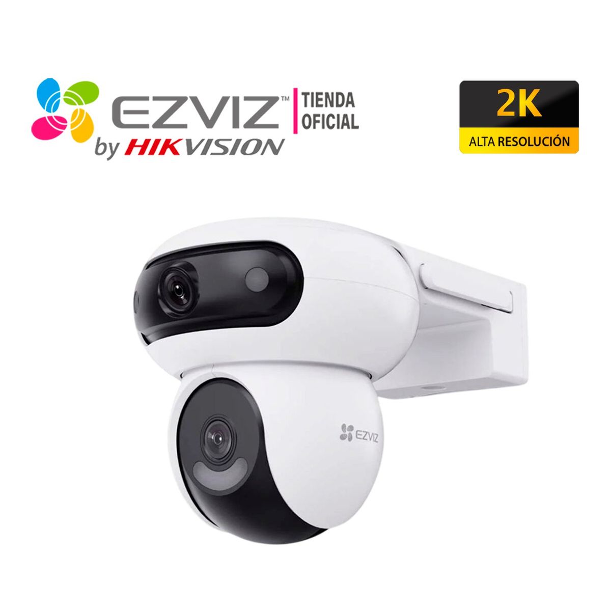EZVIZ - Cámara H90 Dual 4MP + 4MP Ezviz Binocular WiFi Gira 360 Exterior