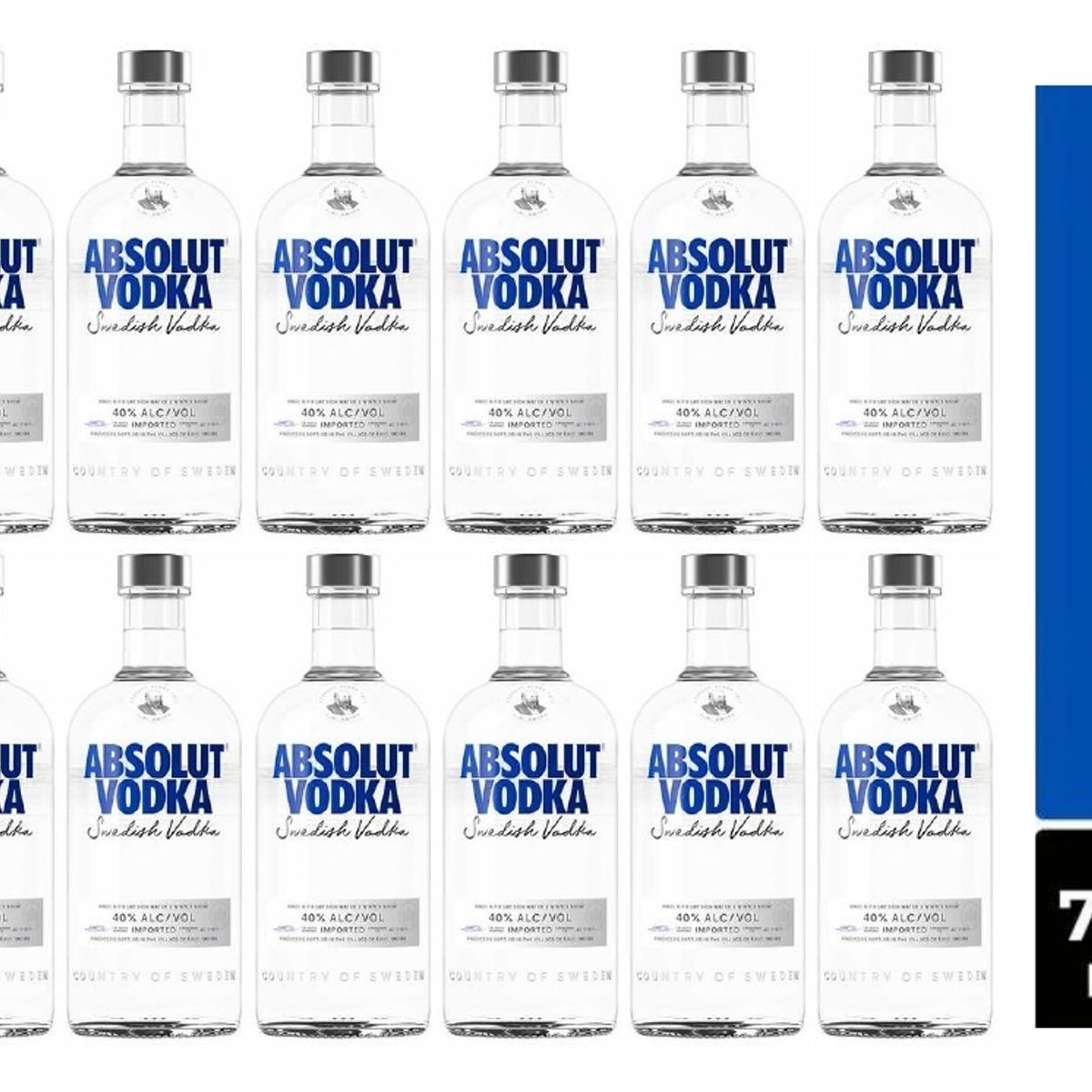 ABSOLUT - VODKA Absolut Blue 700ML - 12 UND