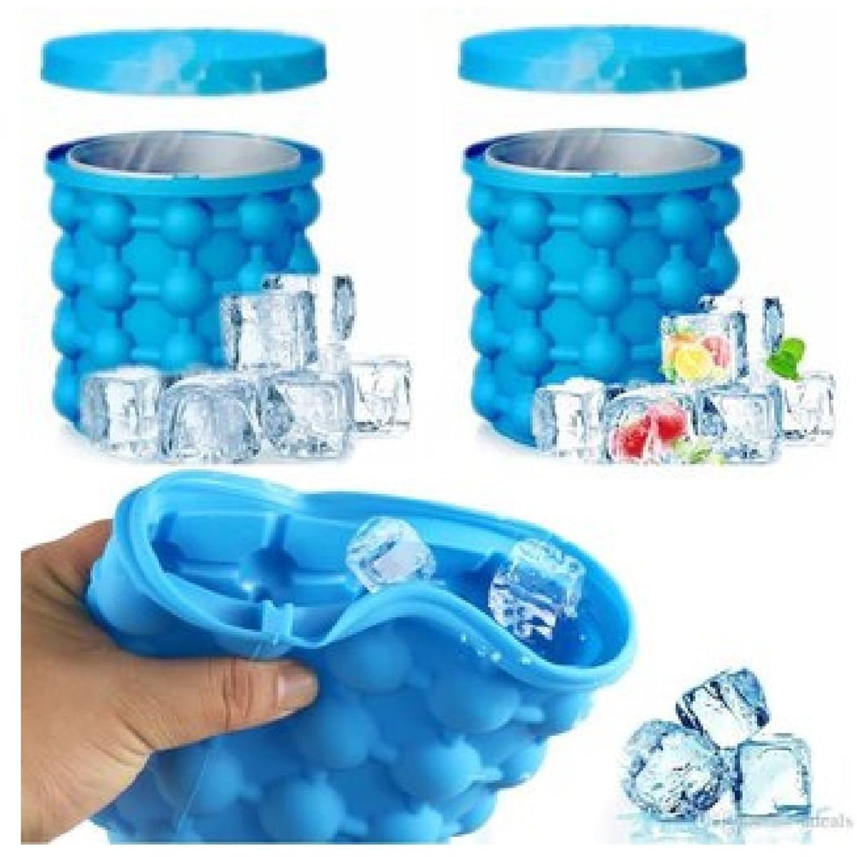 GENERICO - Hielera de Silicona Cubetera Ice Cube Maker Genie