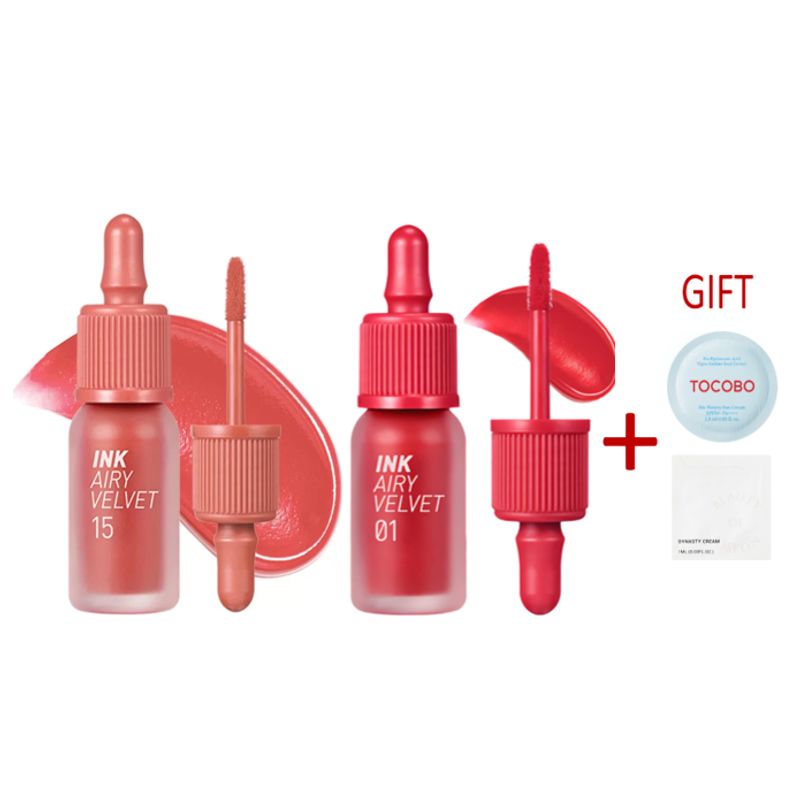 PERIPERA - PERIPERA INK AIRY VELVET SET RED CORAL 01 y 15