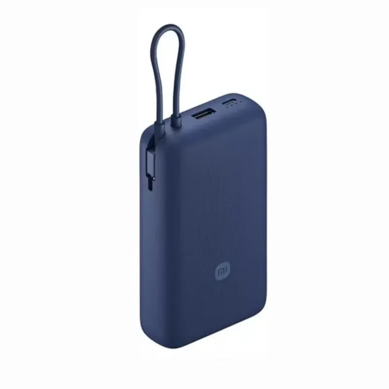 XIAOMI - Power Bank Xiaomi 20000 mAh 33W  Con Cable Integrado - Azul