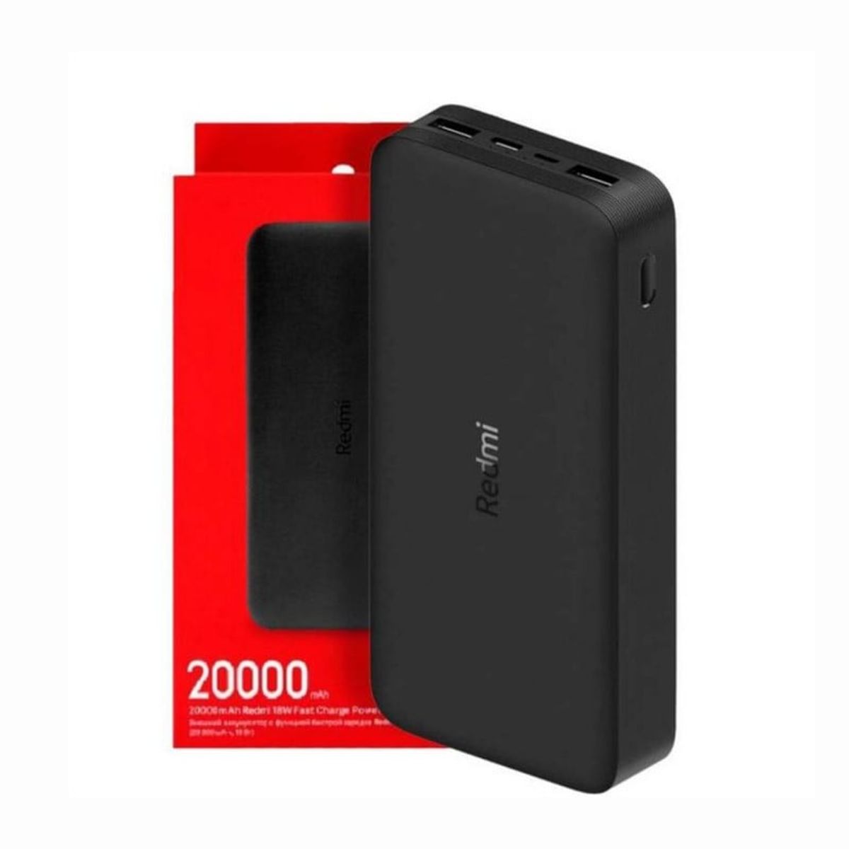 XIAOMI - Power Bank Xiaomi 20000 mAh 18W Carga Rapida - Negro