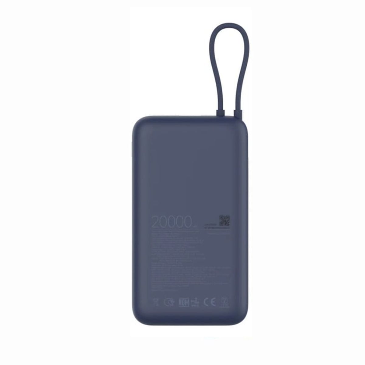 XIAOMI - Power Bank Xiaomi 20000 mAh 33W  Con Cable Integrado - Azul