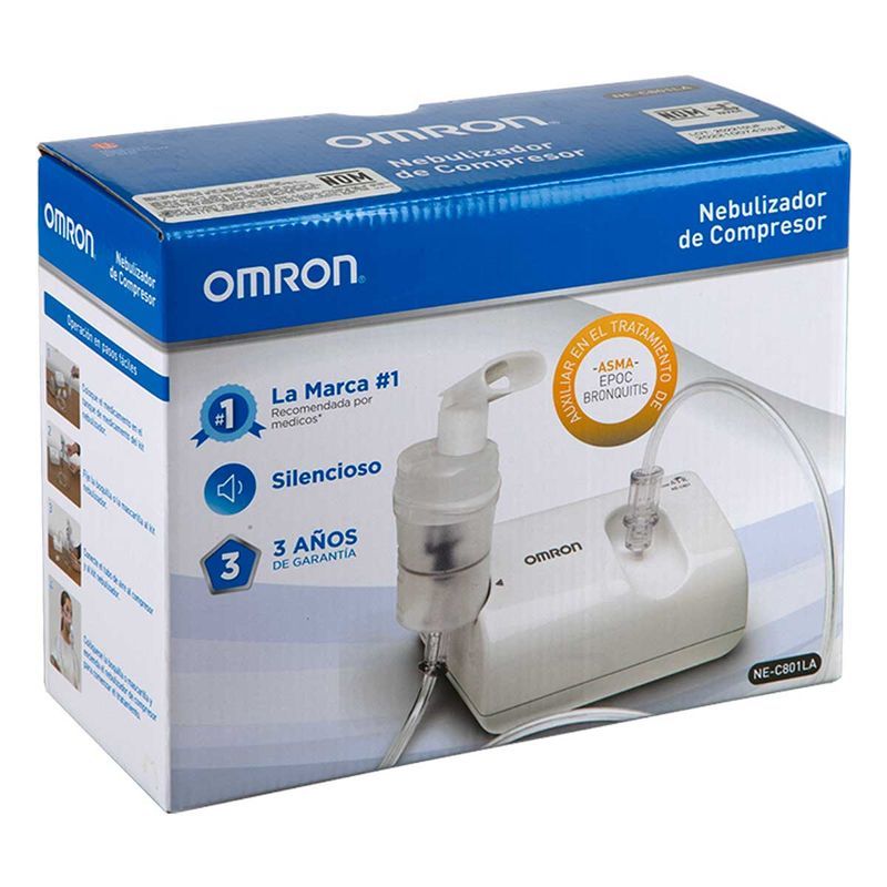 OMRON - Nebulizador de Compresor Silencioso Omron NE-C801LA