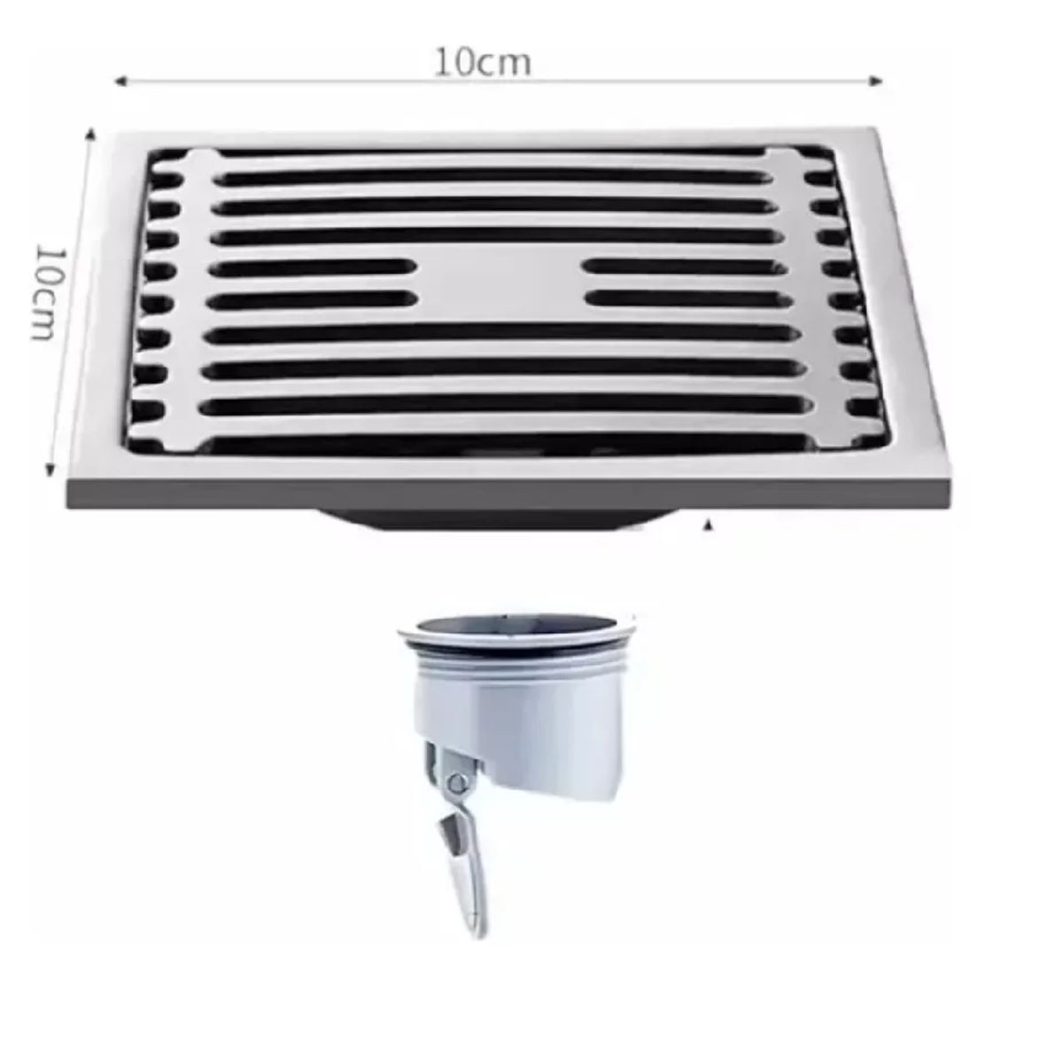 GENERICO - Pack X 2 desagües sumideros c/trampa Anti Olor Acero Inoxidable