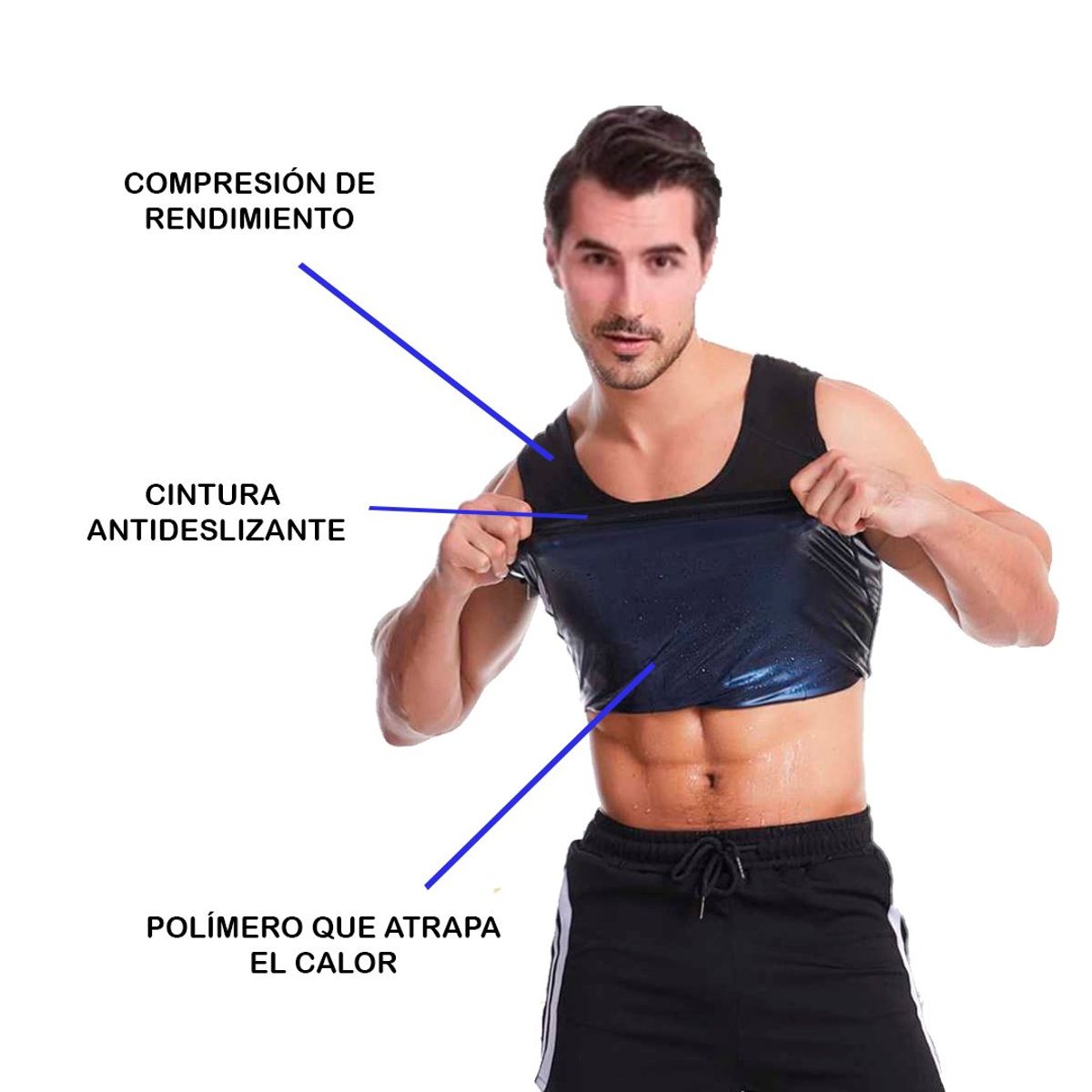 GENERICO - Chaleco Moldeador Sauna para Hombre