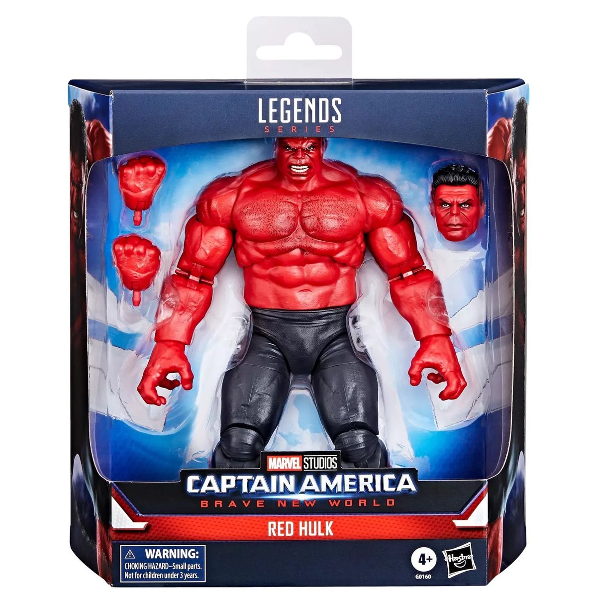 MARVEL - Capitan America Marvel Legends Red Hulk Deluxe