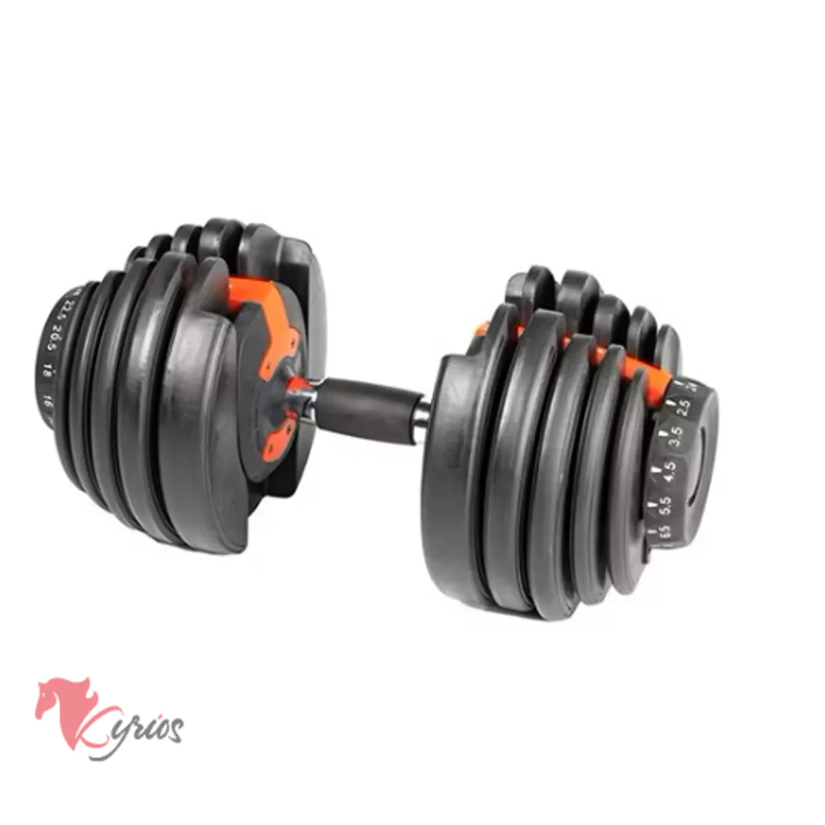 NO LOGO - MANCUERNA AJUSTABLE DE 24 KG CON PERILLA REGULADORA