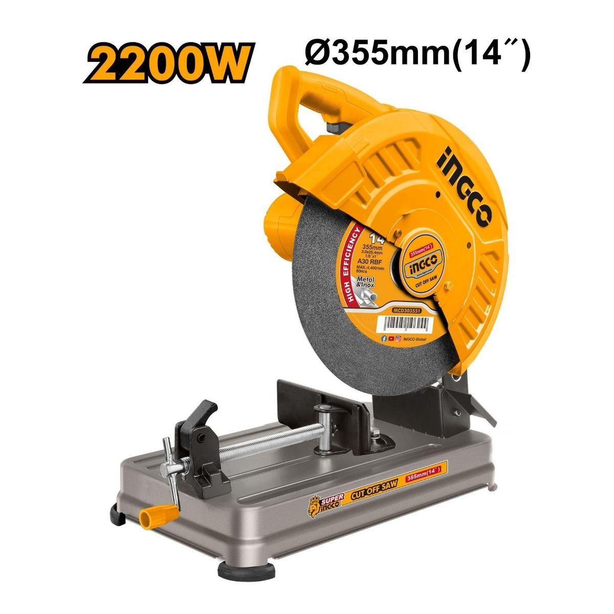INGCO TOOLS - Tronzadora 14 2200w industrial Ingco