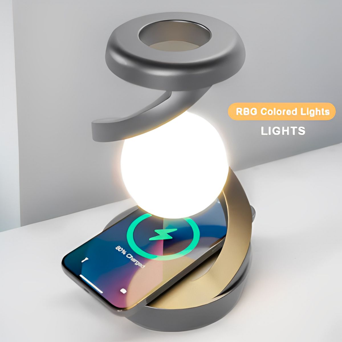 GENERICO - LAMPARA ESFERA FLOTANTE CON CARGA INALAMBRICA  ( Cris)