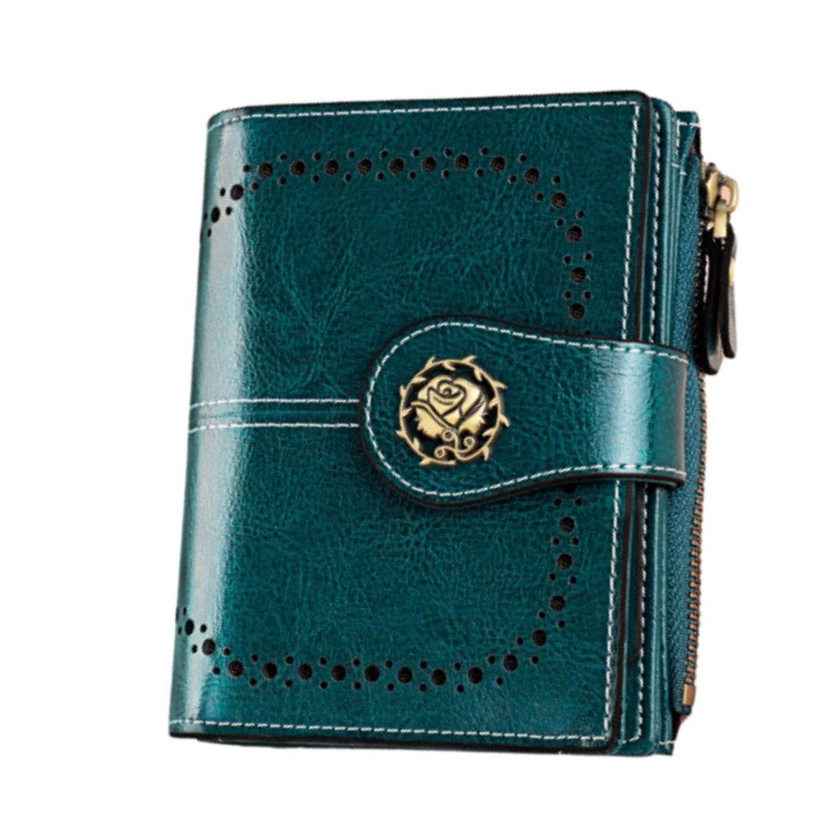 GENERICO - Billetera de Cuero Vacuno Aldebarán 3507 para dama