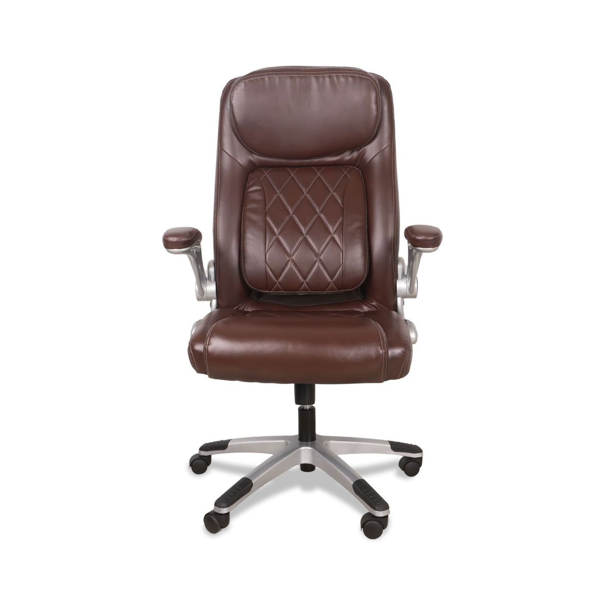 XION - Silla de Oficina Gerencial Ergonómica de Cuero PU Marron - California