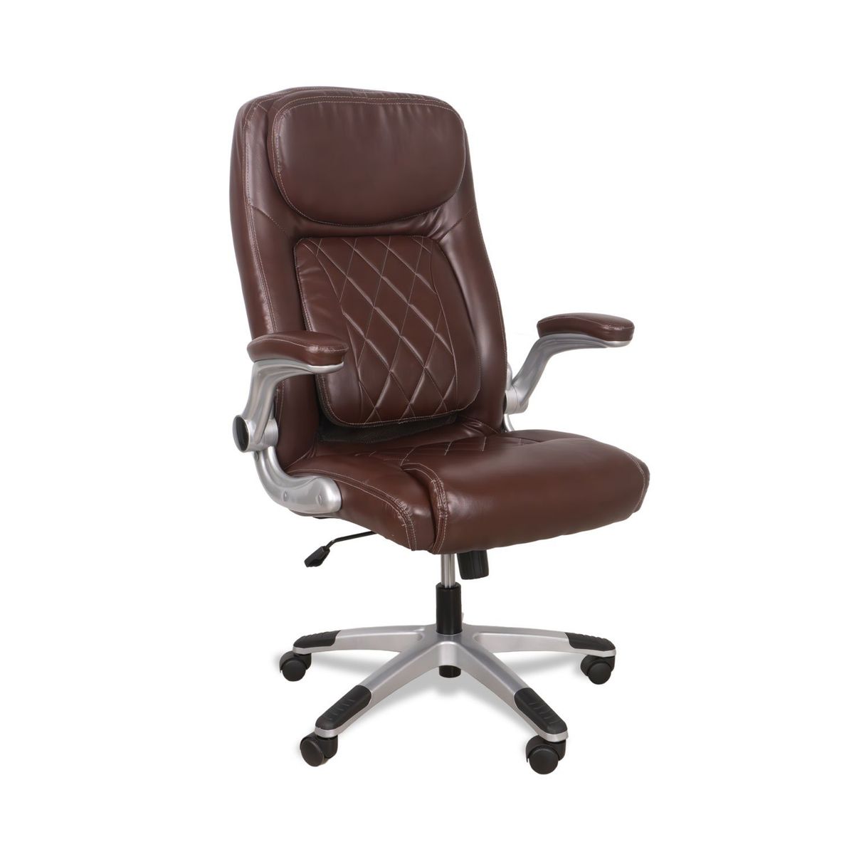 XION - Silla de Oficina Gerencial Ergonómica de Cuero PU Marron - California