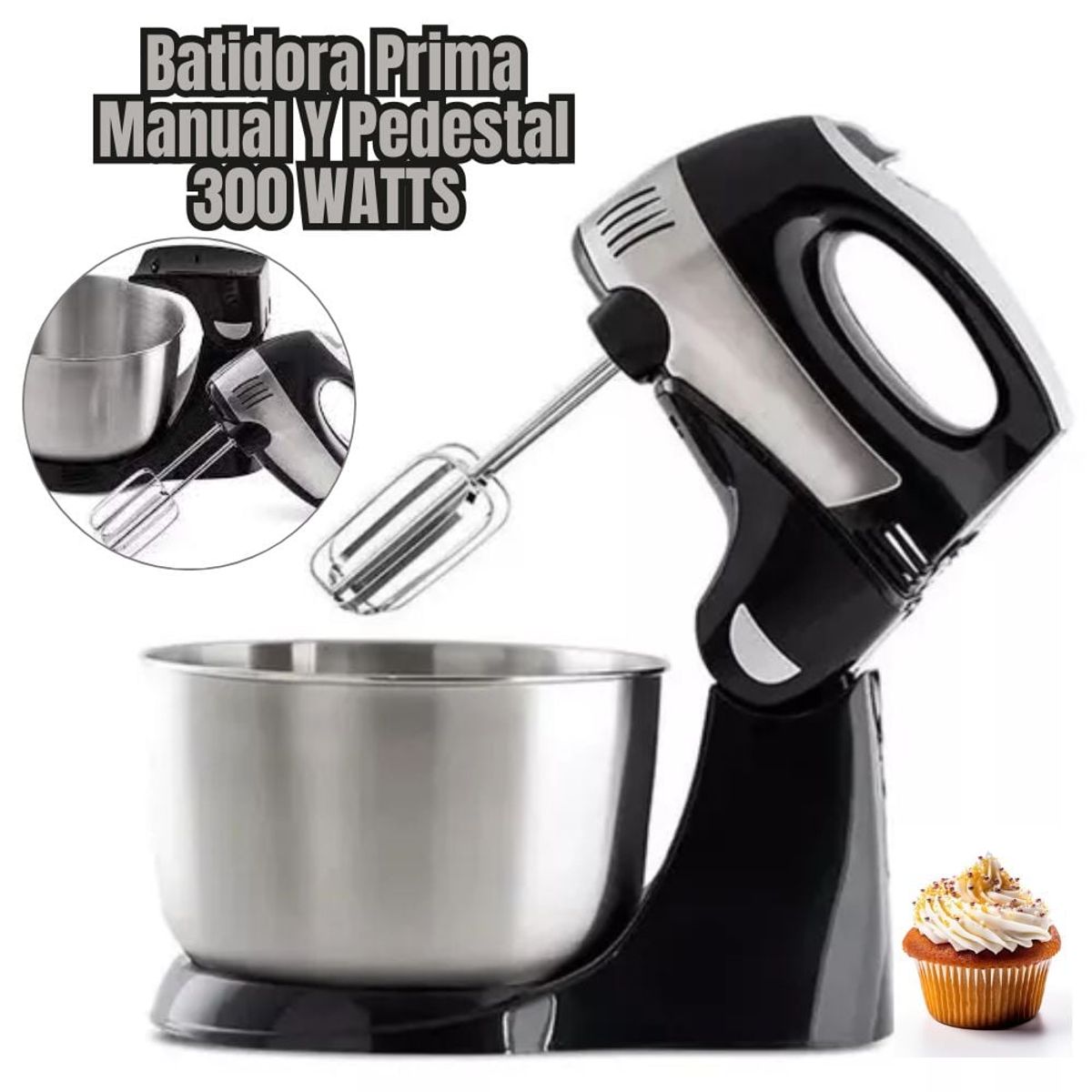 PRIMA - Batidora Prima de Mano y Pedestal 300 Watts-HM925S