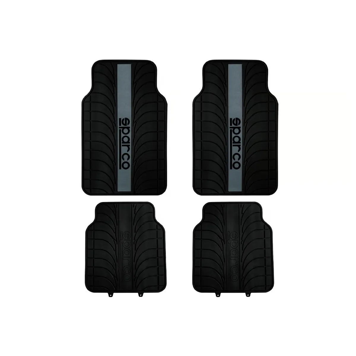 GENERICO - Piso Alfombra Sparco Auto Camioneta Gris Spc1913az