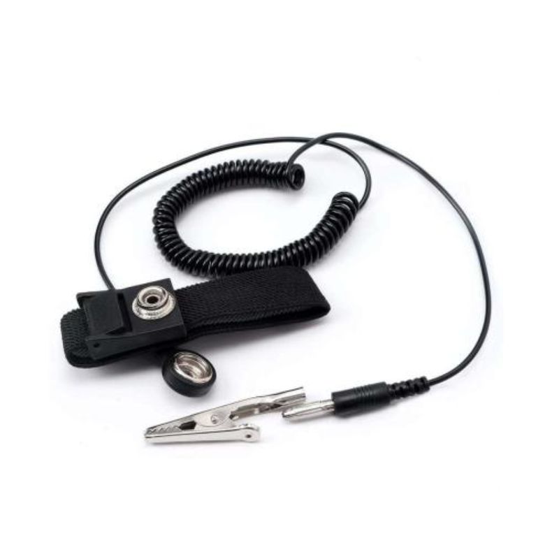 GENERICO - PULSERA ANTI ESTATICA AJUSTABLE PARA PROTECCION ELECTRONICA