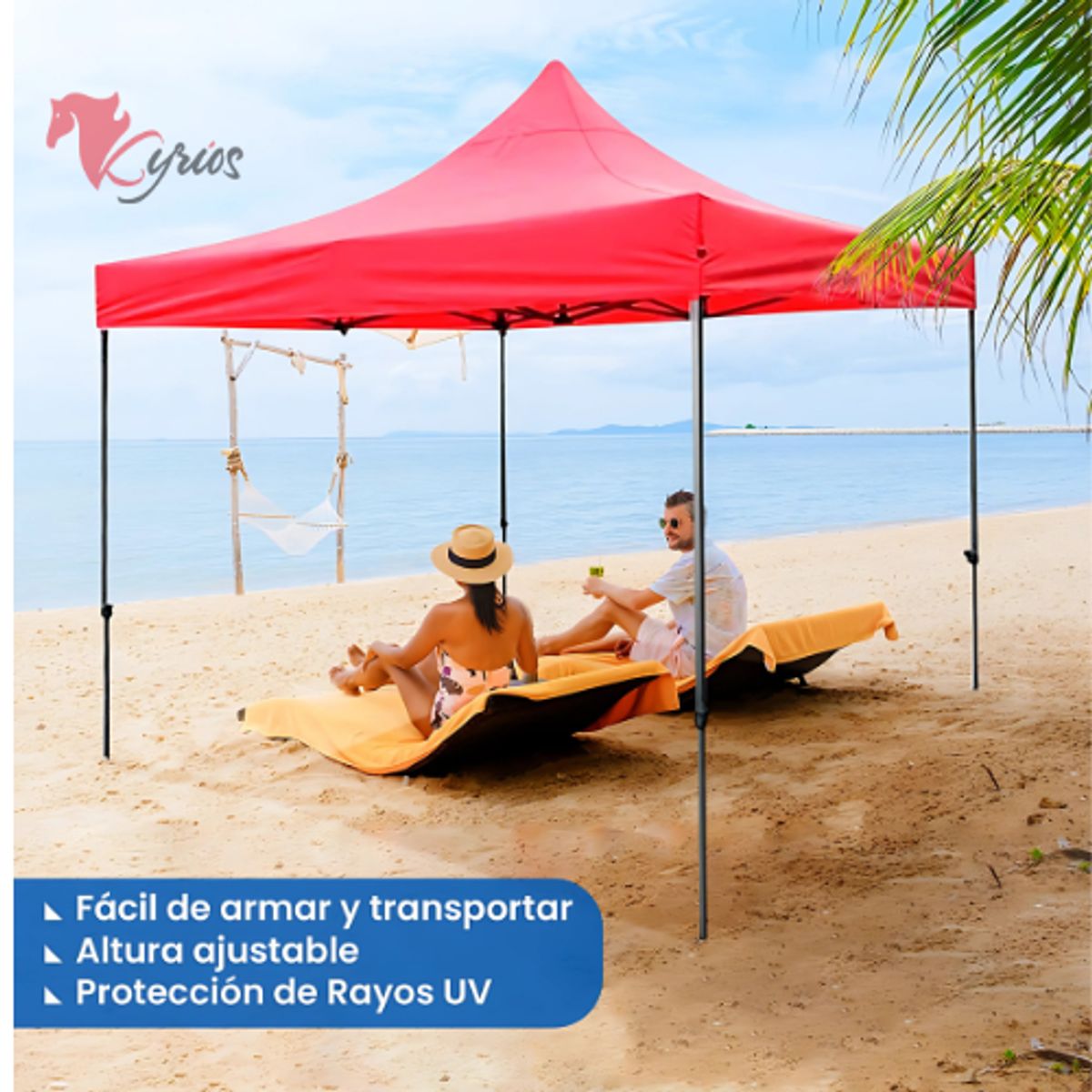 NO LOGO - Toldo Para El aire Libre Color Rojo