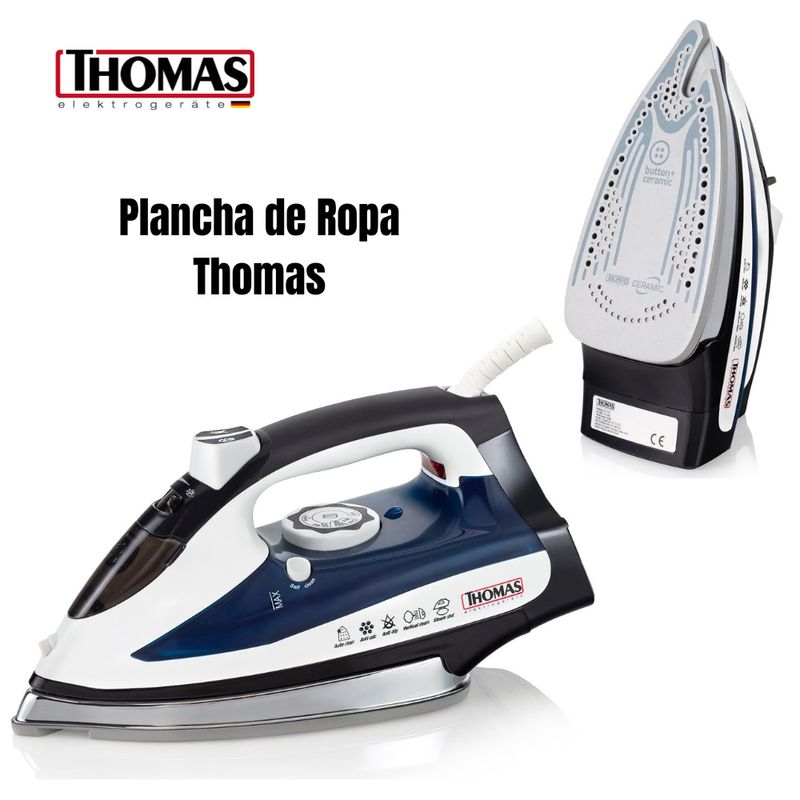 THOMAS - Plancha Electrica a Vapor Thomas TH7170