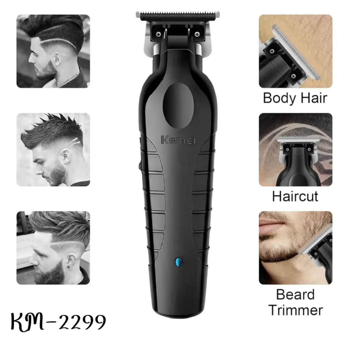 KEMEI - Máquina de Corte de Cabello Trimmer Inalámbrica Pro kemei KM 2299