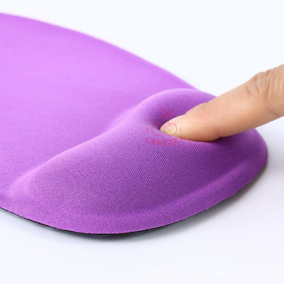 GENERICO - MOUSE PAD ERGONOMICO CON SOPORTE ALMOHADILLA DE GEL LILA