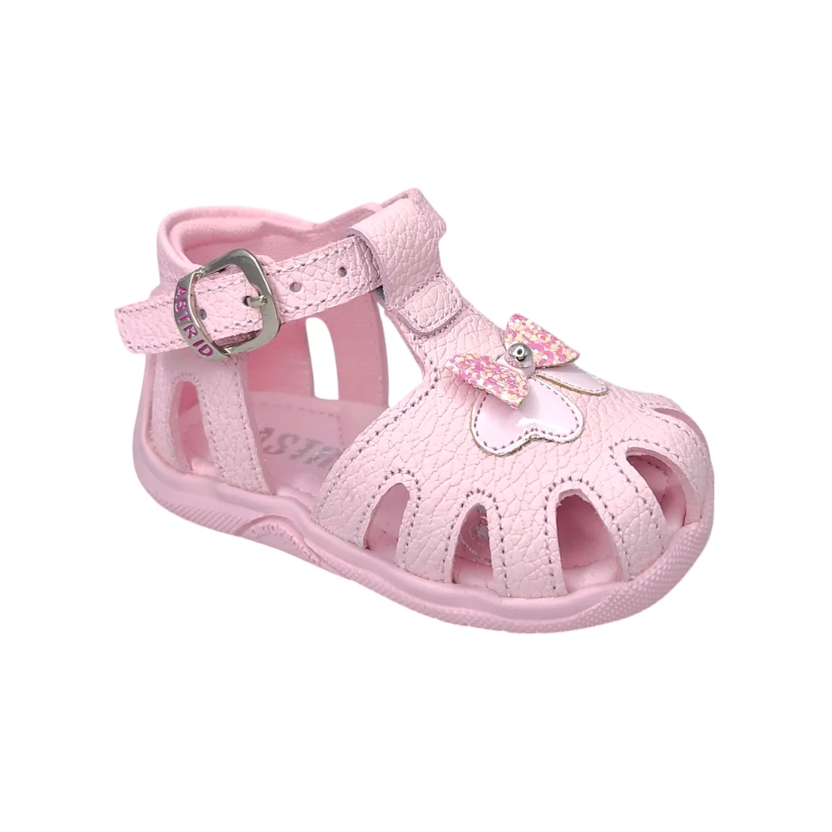 GENERICO - Sandalia Canasta pibe Lazo semi-ortopédico Rosado Para niña bebé