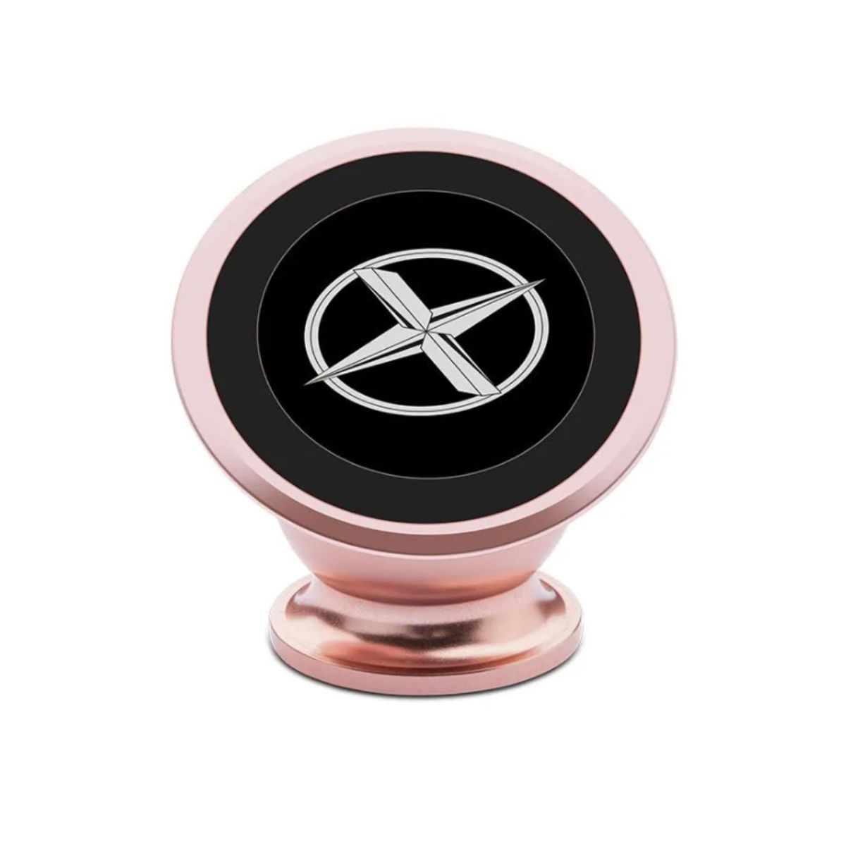 CARJOLLITY - Soporte de celular de lujo magnético bañado en oro rosa