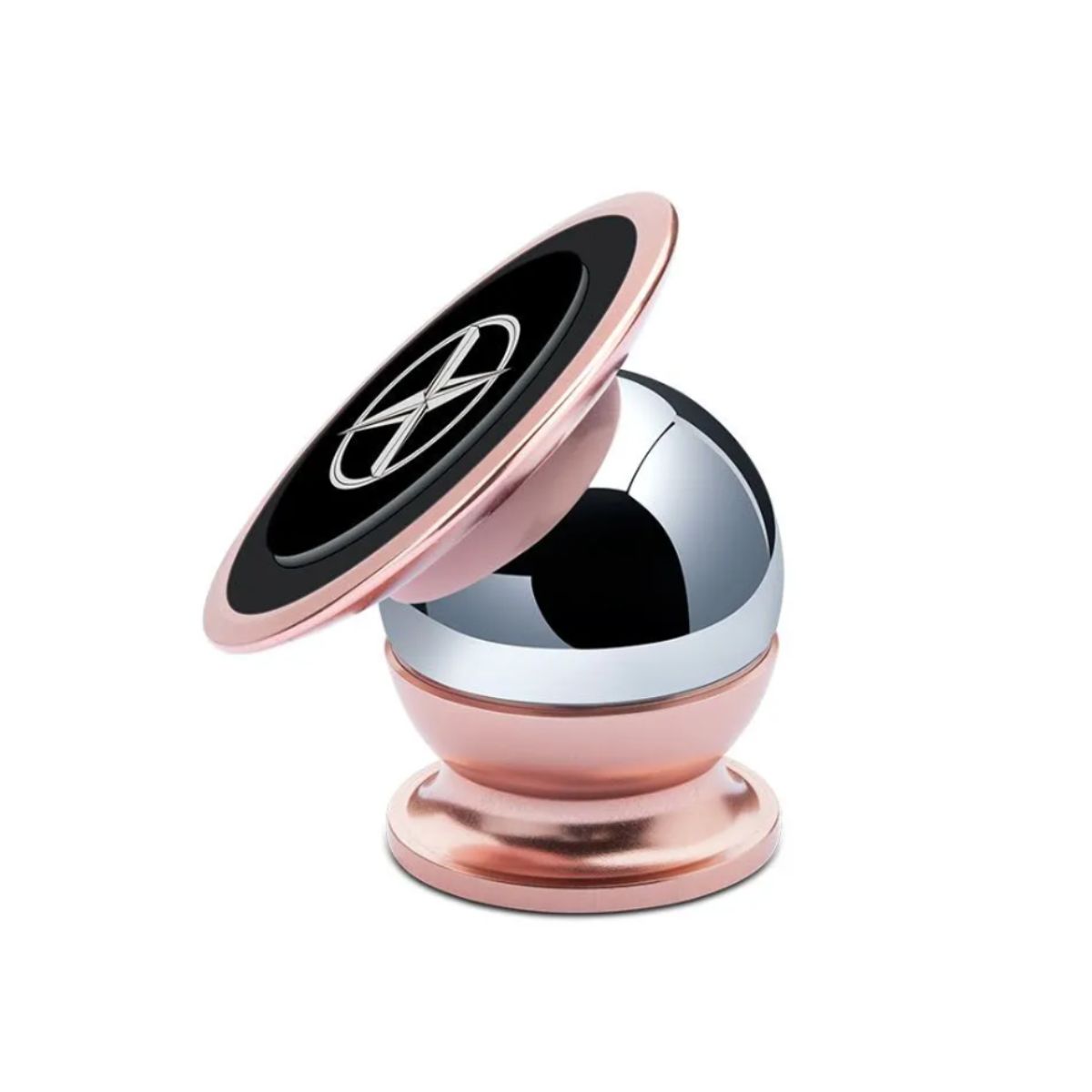 CARJOLLITY - Soporte de celular de lujo magnético bañado en oro rosa