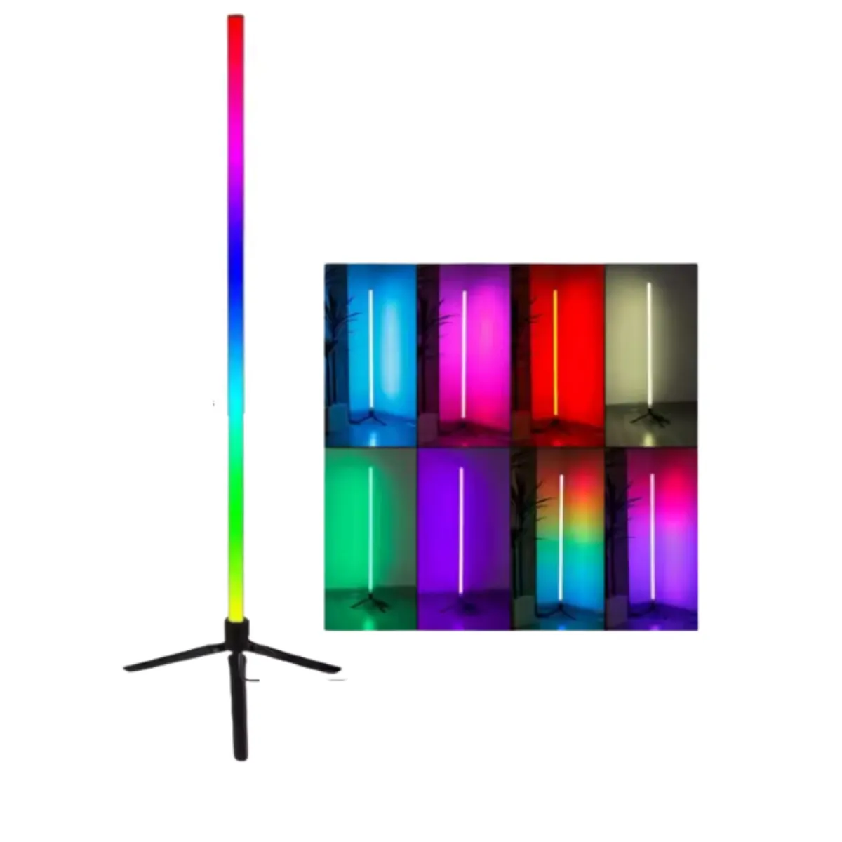 SEISA - Lampara Tubo Varita Luz LED RGB de Mano para Fotos Video Tiktok Vlog