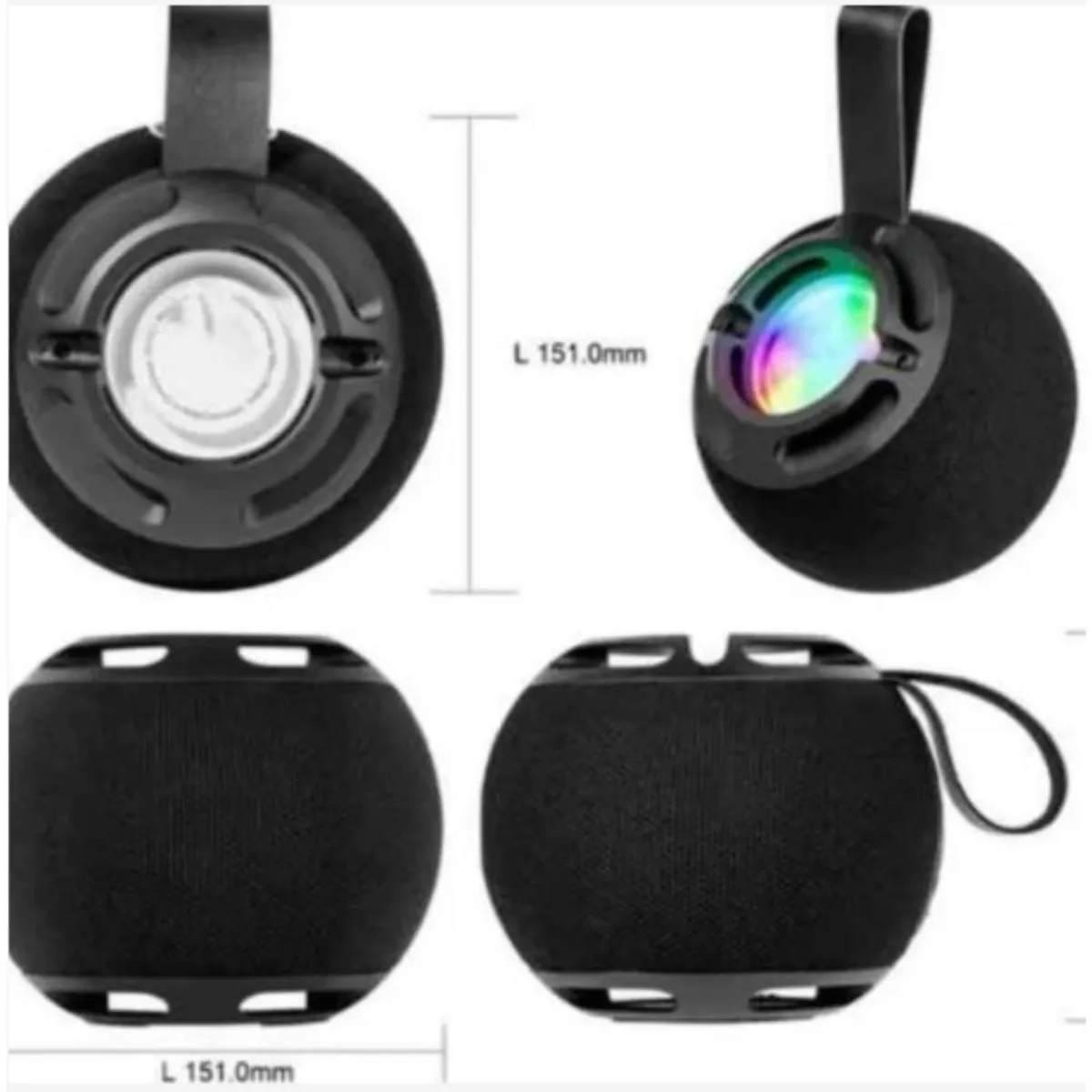 GENERICO - Parlante Bluetooth BTS-1980 Color Azul