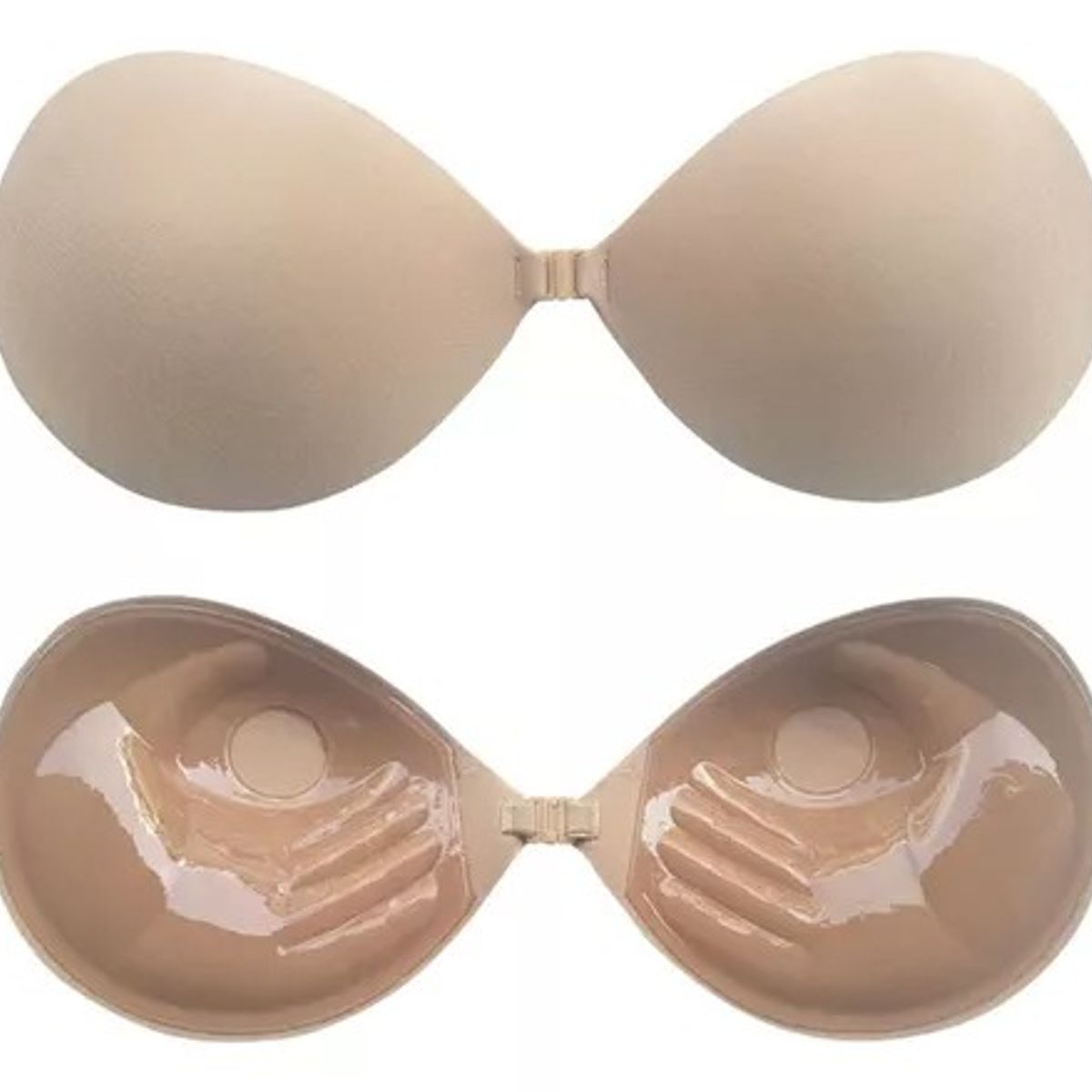 VARIOS - Bra sujetador push up Invisible forma de mano con realce adhesivo