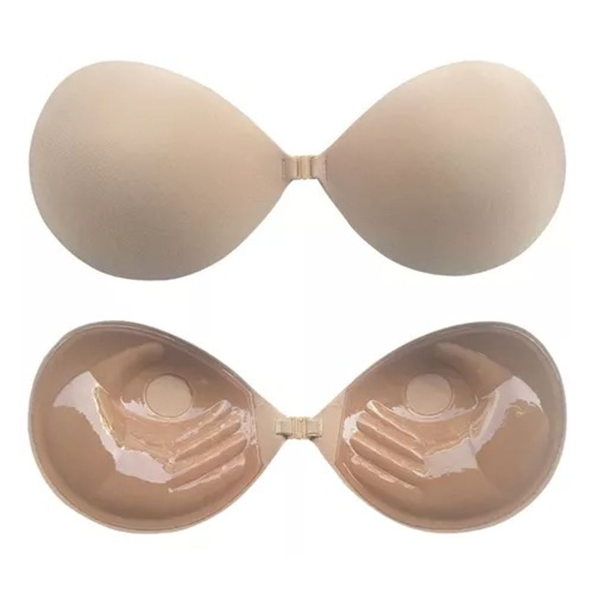 VARIOS - Bra sujetador push up Invisible forma de mano con realce adhesivo