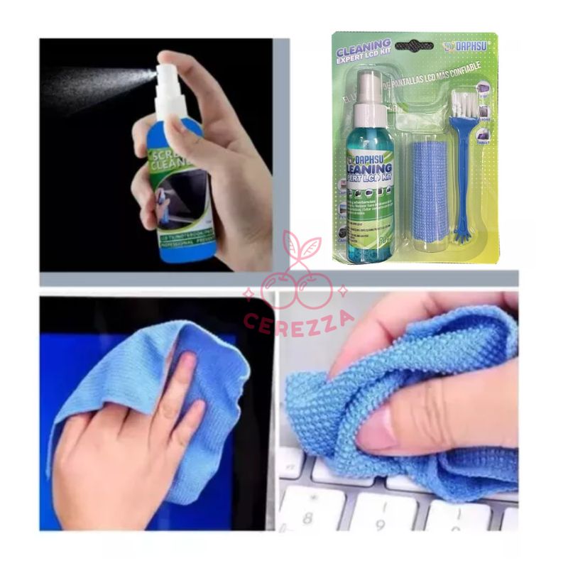 GENERICO - Kit De Limpieza 80ml Laptop - Tv - Tablet - Celular - Monitores