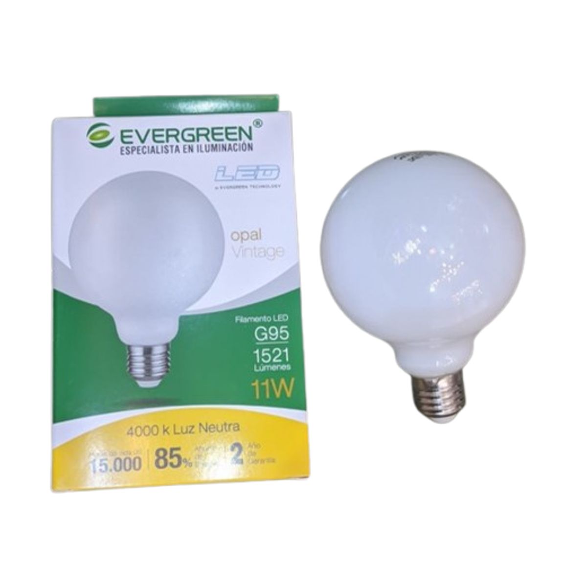 GENERICO - FOCO OPAL G95 11W LUZ INTERMEDIA - EVER GREEN