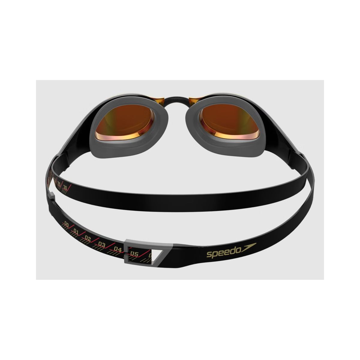 SPEEDO - Lentes Natación Speedo Fastskin Pure Focus Mirror Negrorojo