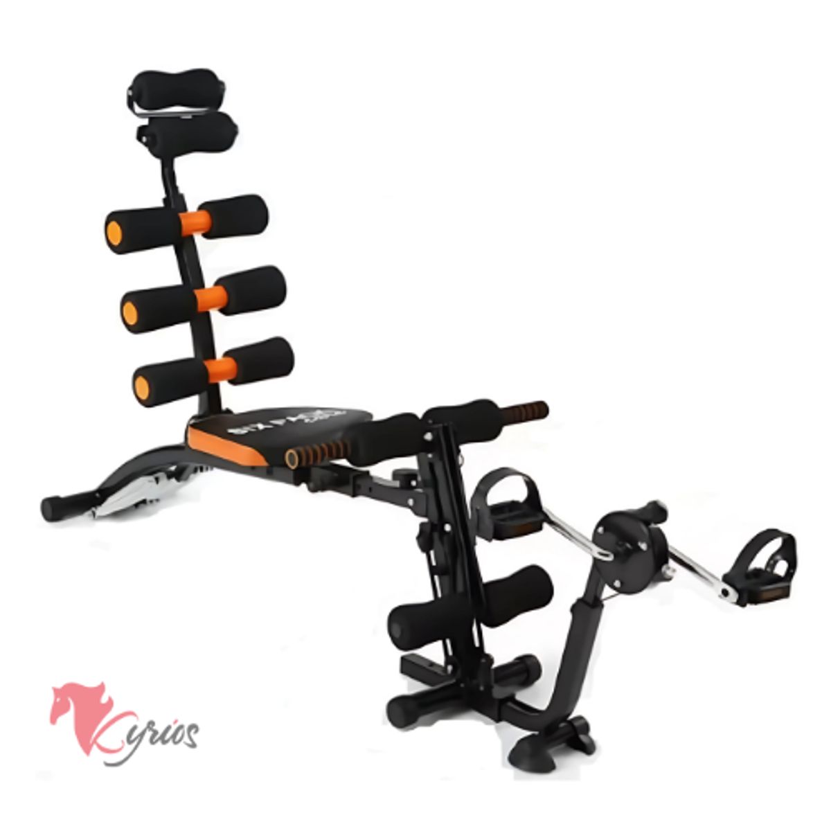 NO LOGO - Banca Abdominal Six Pack Multitrainer con Pedal