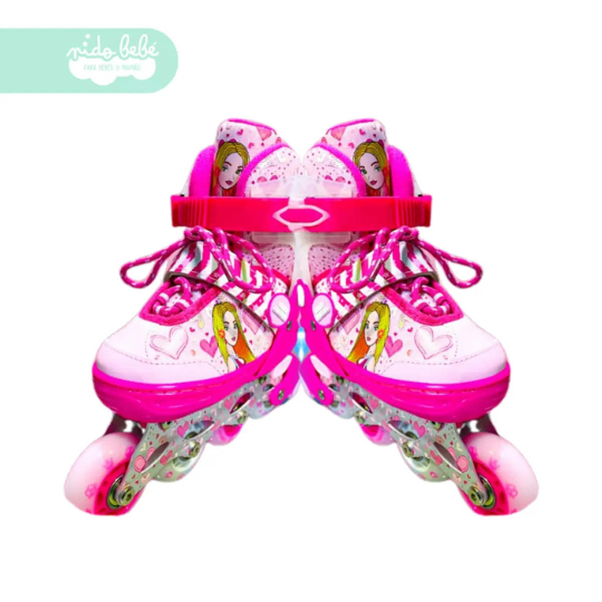 GENERICO - PATIN LINEAL PARA NIÑA PRINCESS TALLA S